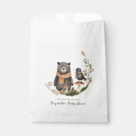 Bolsa De Papel Cute Otumn | Woodland Forest Baby Shower