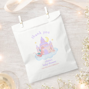 Bolsa De Papel Cute Pastel de cuento de hadas Dragon Unicorn Baby