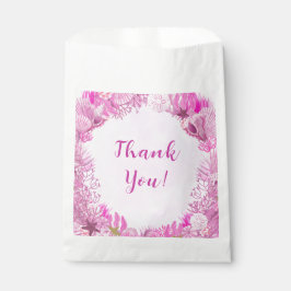 Bolsa De Papel Cute Pink Under the Sea Girl Baby Shower