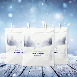 Bolsa De Papel Cute Polar Bear Baby Shower