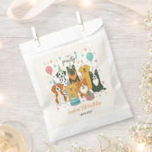 Cute Puppy Dogs Boy 5th Birthday Party