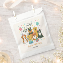 Bolsa De Papel Cute Puppy Dogs Boy 5th Birthday Party