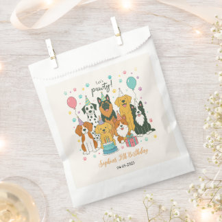 Bolsa De Papel Cute Puppy Dogs Boy 5th Birthday Party
