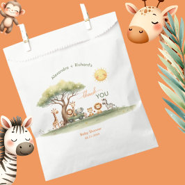 Bolsa De Papel Cute safari animals gender neutral baby shower