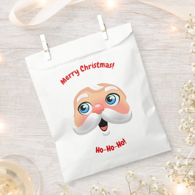 Bolsa De Papel Cute Santa (Cortado)