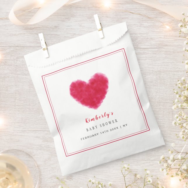 Bolsa De Papel Cute SCariño Frame Valentine Baby Shower (Cortado)