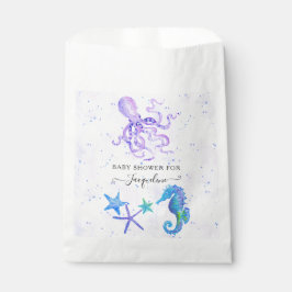 Bolsa De Papel Cute Seahorse Stafish Octopus Beach Baby Shower
