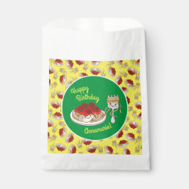 Bolsa De Papel Cute Spaghetti Kids Birday Fiesta Kawaii
