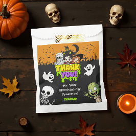 Bolsa De Papel Cute Spooktacular Halloween Monster Fiesta de cump