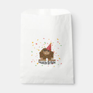 Bolsa De Papel Cute Squatchy Birthday Bigfoot