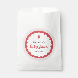 Bolsa De Papel Cute Strawberry Baby Shower Favor