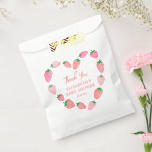 Bolsa De Papel Cute Strawberry Baby Shower Gracias