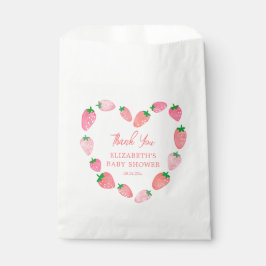 Bolsa De Papel Cute Strawberry Baby Shower Gracias