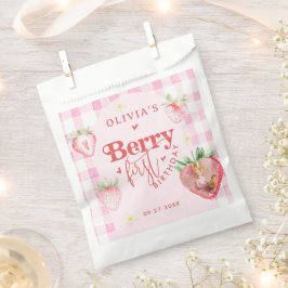 Bolsa De Papel Cute Strawberry Daisy Berry Primera Foto Brithday