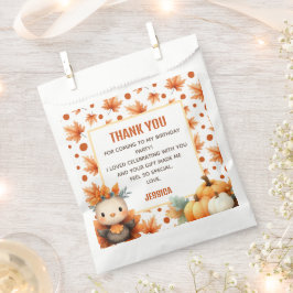 Bolsa De Papel Cute Turkey Thanksgiving 1st Birthday Thank You
