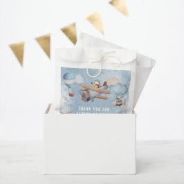 Bolsa De Papel Cute Watercolor Airplane Boy Birday Party