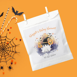 Bolsa De Papel Cute Watercolor Ghost Baby Shower - estrellas de c