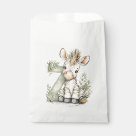 Bolsa De Papel Cute watercolour baby animal alphabet Zebra