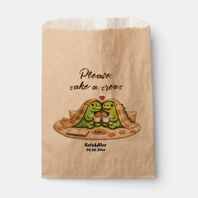 Bolsa De Papel Cute Wedding (Anverso)