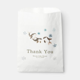 Bolsa De Papel Cute Winter Arctic Whale Baby Shower