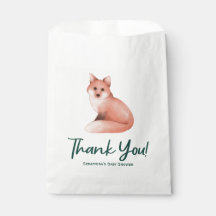 Cute Woodland Fox Baby Shower Gracias