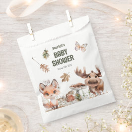 Bolsa De Papel Cute Woodland Friends Baby Shower