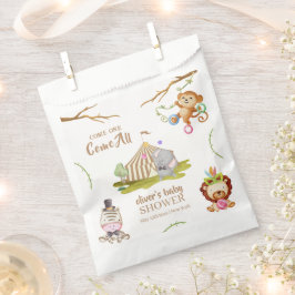 Bolsa De Papel Cute Woodland Safari Animal Circus Baby Shower