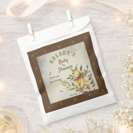 Bolsa De Papel Cute Woodland Teddy Bear Boy Baby Shower