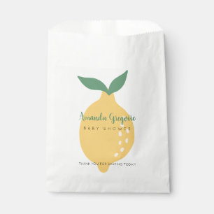 Bolsa De Papel Cute Yellow Lemon Theme Baby Shower