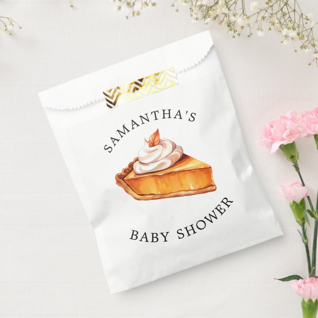 Bolsa De Papel Cutie Pimpkin Fall Baby Shower (Sellado)