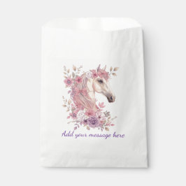 Bolsa De Papel Cutomizable Pretty Ponies and Petals