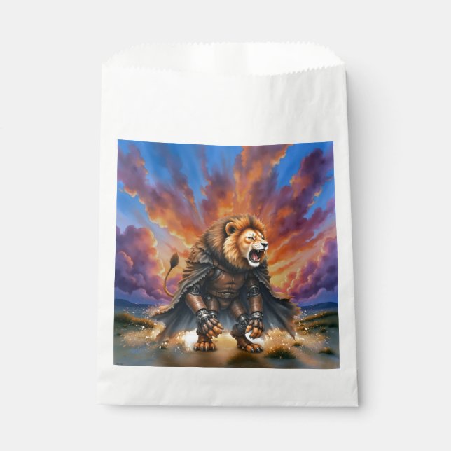 Bolsa De Papel Cyber Lion of the Wastelands  (Anverso)