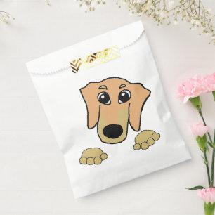 Bolsa De Papel dachshund fawn y el personalizado de peeking de br