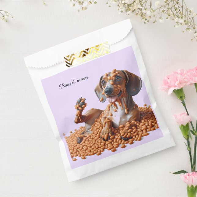 Bolsa De Papel Dachshund Fiesta (Sellado)