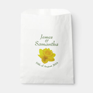 Bolsa De Papel Daffodil de primavera amarilla - Boda
