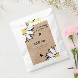 Bolsa De Papel Dainty Daisy Minimalista Craft Baby Shower