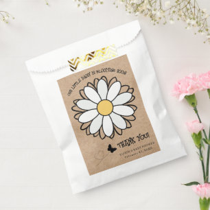 Bolsa De Papel Dainty Daisy Minimalista Craft Baby Shower
