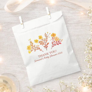 Bolsa De Papel Dainty Florals Elegant GRACIAS BABY SHOWER