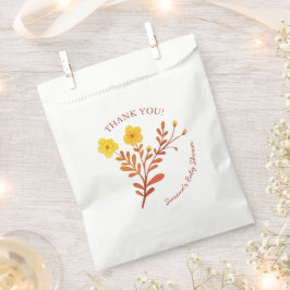 Bolsa De Papel Dainty Florals Elegant GRACIAS BABY SHOWER