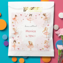 Bolsa De Papel Danza y vuelta lindo bailarina ballet niño cumplea