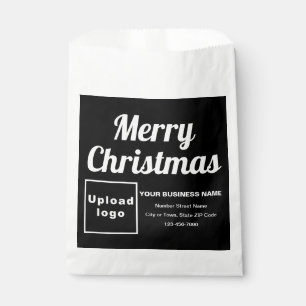 Bolsa de papel de fondo negro para navidades de ne