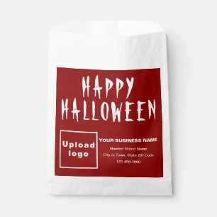 Bolsa de papel de fondo rojo para Halloween Busine