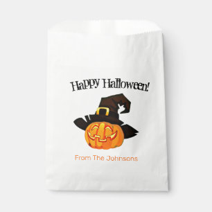 Bolsa de papel de Halloween de la bruja de la cala