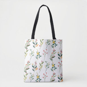 Bolsa de papel de impresión floral