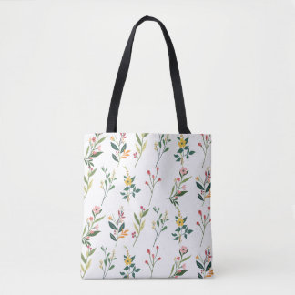 Bolsa de papel de impresión floral