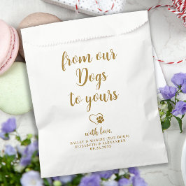 Bolsa De Papel De nuestros perros tratados Mascotas de perros de