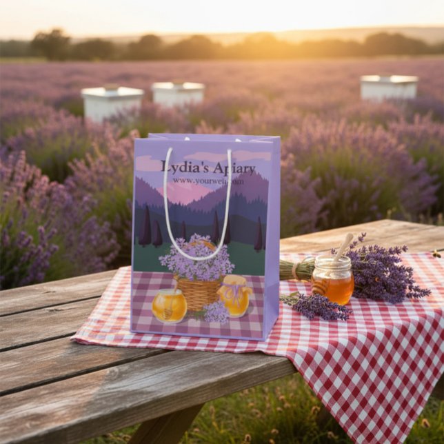 Bolsa de papel de regalo de miel y lavanda persona (Subido por el creador)