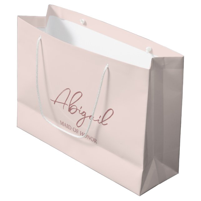 Bolsa de papel de regalo del nombre de la pareja d (Angulo Anverso)