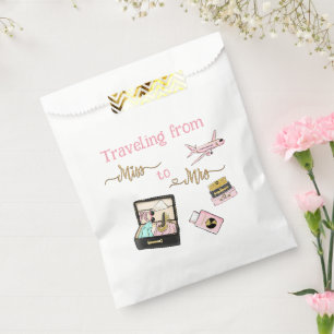 Bolsa De Papel De Señorita a Señora Viaje de Fiesta de Despedida 