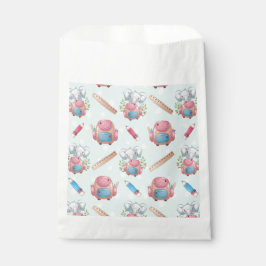 Bolsa De Papel De vuelta al patrón de elefantes escolares